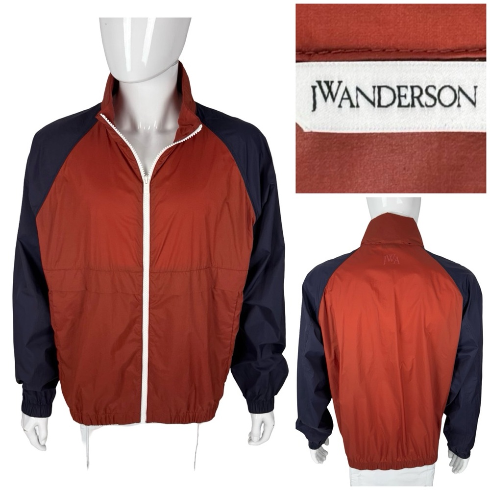 JW Anderson x Uniqlo Windbreaker Mens Large Jacket Full Zip Colorblock EUC